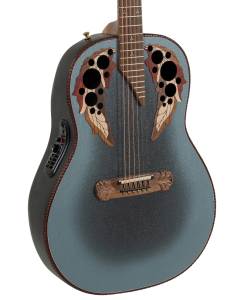 Ovation 1687GT Adamas Series Deep Acoustic-Electric Guitar Reverse Blue Burst