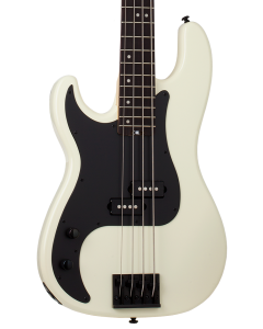 Schecter P-4 Electric Bass. Left Handed Ivory