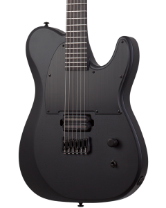 Schecter PT Electric Guitar. Black Ops Satin Black Open Pore