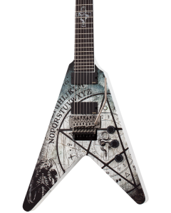 Schecter Randy Weitzel V-7 Electric Guitar. FR Satin White.  TGF33