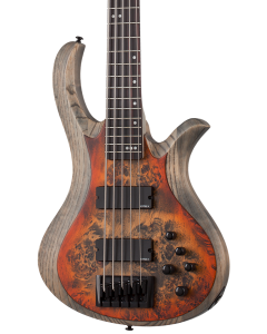 Schecter Riot-5 Electric Bass Inferno Burst.  TGF33