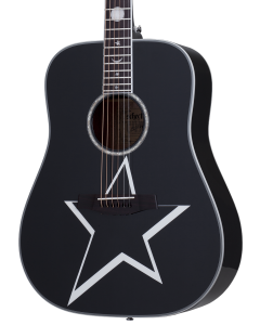 Schecter Robert Smith RS-1000 Busker Acoustic Guitar. Gloss Black