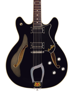 Hagstrom VIK-BLK Viking Electric Guitar. Black Gloss