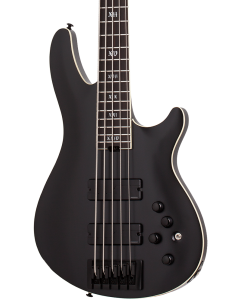 Schecter SLS Evil Twin-5 Electric Bass. Satin Black