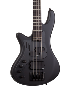 Schecter Stiletto-4 Stealth Pro Electric Bass. Left Handed Satin Black