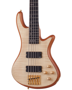 Schecter Stiletto Custom-5 Electric Bass. Natural Satin (NAT).  TGF33