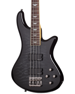 Schecter Stiletto Extreme-4 Electric Bass. See-Thru Black (STBLK)