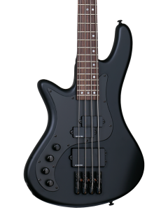 Schecter Stiletto Stealth-4 Electric Bass. Left Handed Satin Black