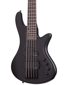 Schecter Stiletto Stealth-5 Electric Bass. Satin Black