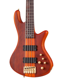 Schecter Stiletto Studio-5 Electric Bass. Honey Satin (HSN)