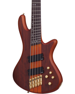 Schecter Stiletto Studio-5 FF Electric Bass. Honey Satin.  TGF33