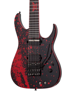 Schecter Sullivan King Banshee-7 FR-S Electric Guitar. Obsidian Blood