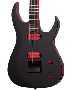 Schecter Sunset-6 ET EX Electric Guitar. Red Dawn Gloss Black