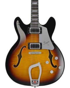 Hagstrom SUVIK-TSB Super Viking Electric Guitar. Tobacco Sunburst