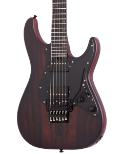 Schecter Sun Valley Super Shredder Exotic FR Electric Guitar. Ziricote Natural Satin