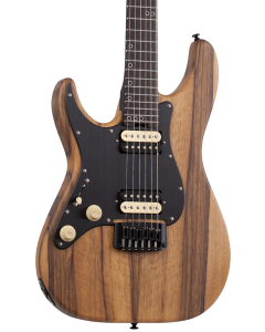 Schecter Sun Valley Super Shredder Exotic HT Electric Guitar. Black Limba Left Handed Natural Satin