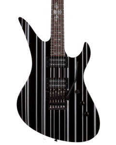 Schecter Synyster Electric Guitar. Standard Gloss Black with Silver Pinstripes