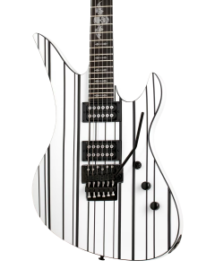 Schecter Synyster Standard Electric Guitar. Gloss White with Black Pinstripes