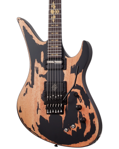 Schecter Synyster Custom-S Electric Guitar. Distressed Distressed Satin Black