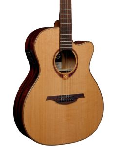 LAG Tramontane T118ASCE Auditorium Slim Cutaway Acoustic-Electric Guitar