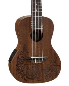 Luna Lizard Mahogany Concert Ukulele w/Preamp