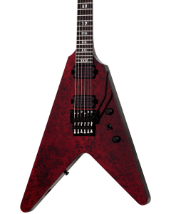 Schecter V-1 FR Electric Guitar. Apocalypse Red Reign