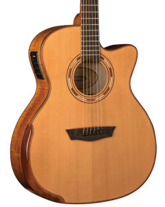 Washburn G66SCE Comfort Deluxe 66 Auditorium Cutaway Acoustic Electic Guitar. Spalted Maple TGF33