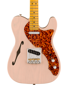 Fender American Professional II Telecaster Thinline Electric Guitar, Maple Fingerboard, Transparent Shell Pink