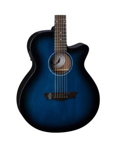 Dean AXS AX PE BB Performer Acoustic Electric Guitar. Blue Burst