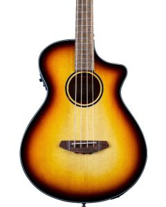 Breedlove Discovery S Concert CE Acoustic Electric Bass. Edgeburst European African mahogany
