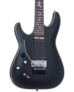 Schecter Damien Platinum-6 FR S Electric Guitar. Left Handed Satin Black