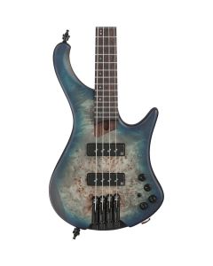 Ibanez EHB1500 CTF Headless Electric Bass. Cosmic Blue Starburst Flat with Bag