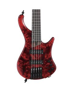 Ibanez EHB1505S WL Headless 5 String Electric Bass. Stained Wine Red Low Gloss with Bag