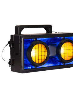 American DJ ENC200 Encore DBX Features a 5-color LED dual-lens blinder/strobe and RGB background LEDs for stunning visual effects