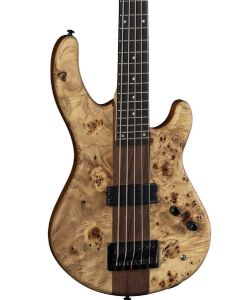 Dean Edge Pro Select 5 String Electric Bass. Burled Poplar Satin Natural