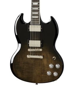 Epiphone SG Modern Figured Solidbody Electric Guitar Trans Black