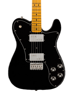 Fender American Vintage II 1975 Telecaster Deluxe Electric Guitar. Maple Fingerboard, Black