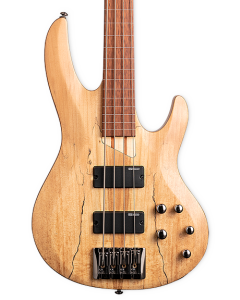 ESP LTD B-204SM Fretless Bass. Spalted Maple Natural Satin