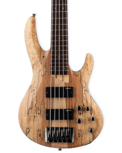 ESP LTD B-205SM 5 String Electric Bass. Spalted Maple Natural Satin