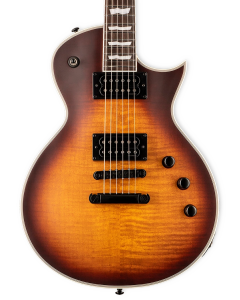 ESP LTD EC-1000T CTM Electric Guitar. Flame Maple Tobacco Sunburst Satin