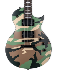 ESP LTD EC-1000 Electric Guitar. Woodland Camo Satin