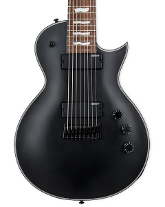 ESP LTD EC-258 8 String Electric Guitar. Black Satin