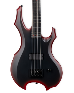 ESP LTD FL-4 Electric Bass. Black Red Burst Satin