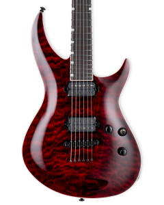 ESP LTD H3-1000 Electric Guitar. Quilted Maple See Thru Black Cherry