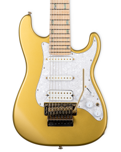 ESP LTD JRV-8FR 8 String Electric Guitar. Metallic Gold