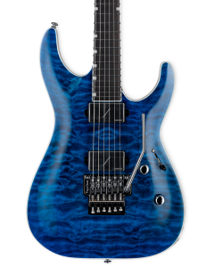 ESP LTD MH-1000 Electric Guitar. Quilted Maple Black Ocean