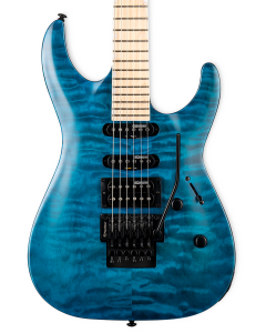 ESP LTD MH-203QM Electric Guitar. Quilted Maple See Thru Blue