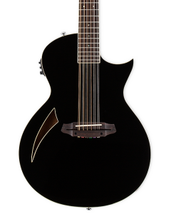 ESP LTD TL-12 12 String Acoustic Electric Guitar. Black