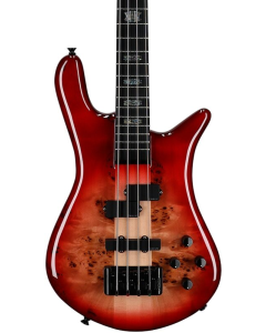 Spector EURO4CSTRED Euro 4 Custom Electric Bass. Natural Red Burst