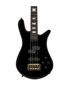Spector EURO4BKCL Euro4 Classic Electric Bass.  Solid Black Gloss